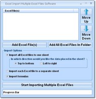 Excel Import Multiple Excel Files Software screenshot